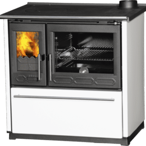 Holzherd 8 kW 850 Glas weiß links – Plamen